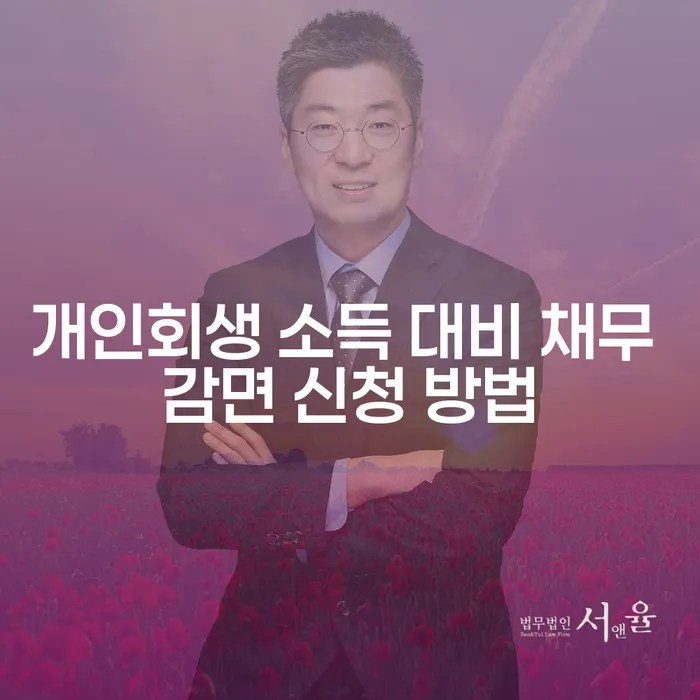 개인회생 소득 대비 채무 감면 신청 방법은 어떻게 할까요?