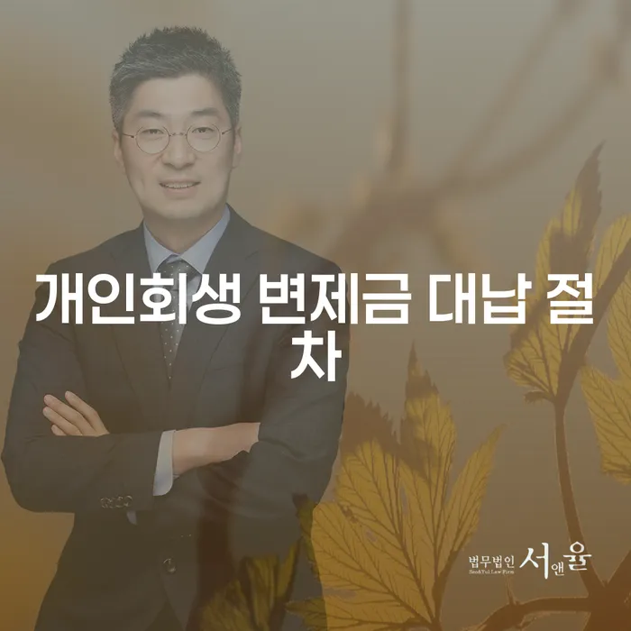 개인회생 변제금 대납 절차, 정말 괜찮을까?