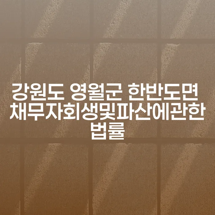 강원도 영월군 한반도면에서 도박빚으로 고민 중인 당신에게: 채무자 회생 및 파산법을 어떻게 활용할 수 있을까요?