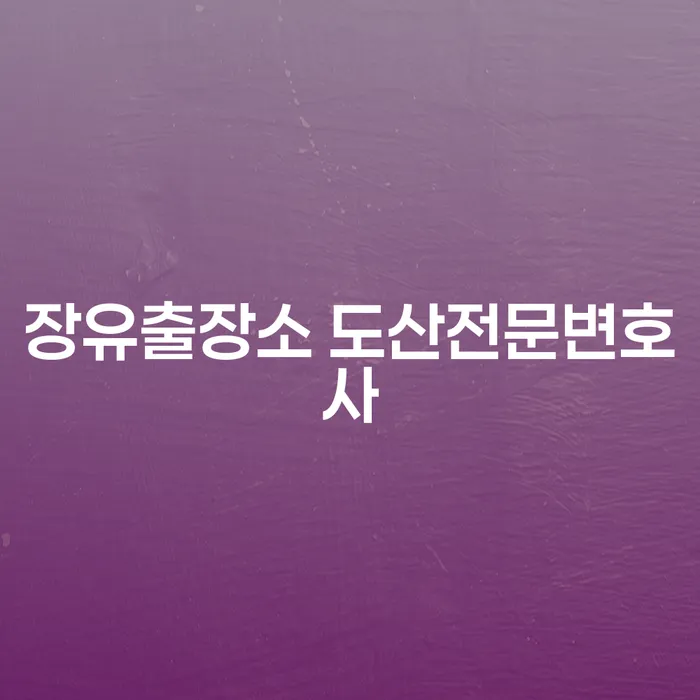 장유출장소 도산전문변호사 찾기, 개인회생과 파산의 올바른 선택은?
