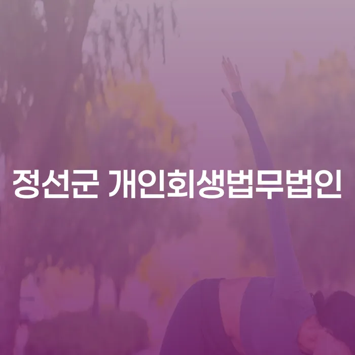 정선군 개인회생법무법인과 중구영종출장소 도산전문변호사의 도움을 받아 채무 문제를 해결하는 방법은?