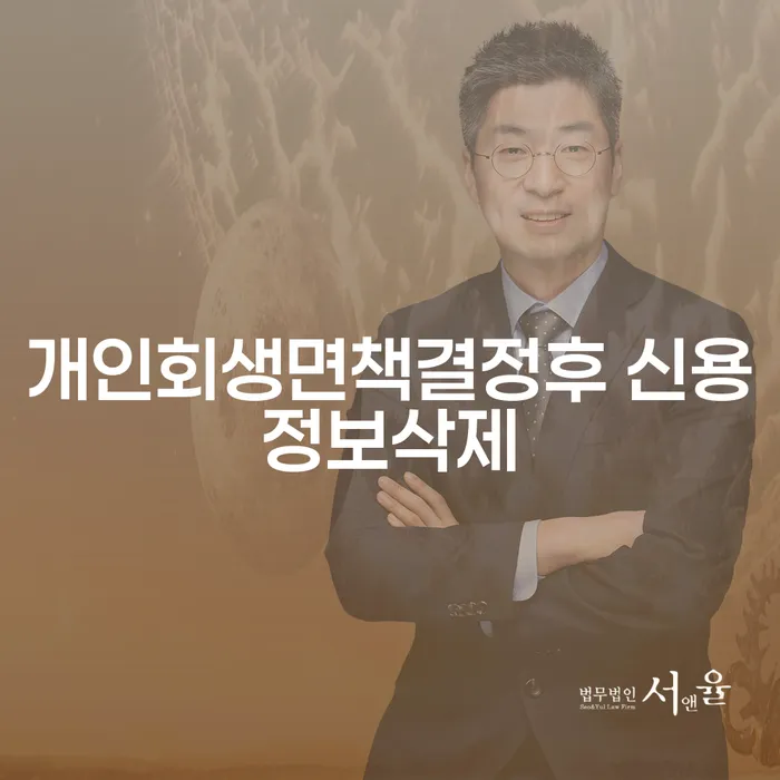 개인회생면책결정후 신용정보삭제, 어떻게 해야 할까요?